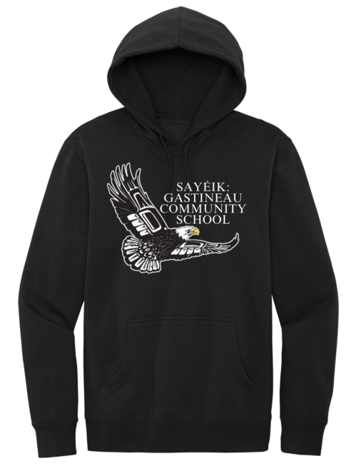 Sayeik Pullover Hoodie with Full Front Print