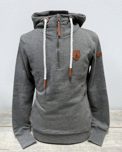 quarter zip hoodie with thumbholes