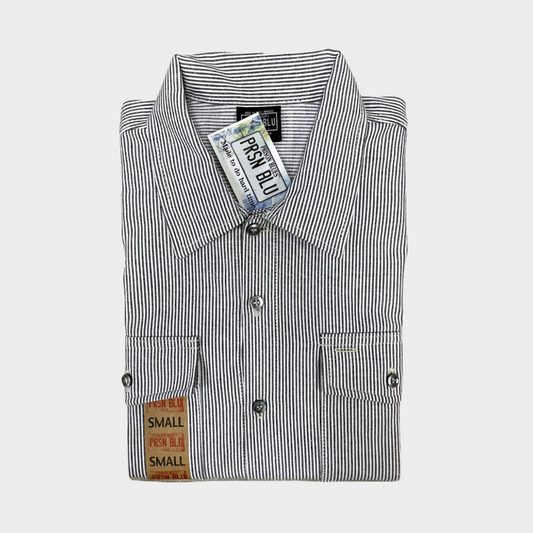 Prison Blues Hickory Button-Up Work Shirt