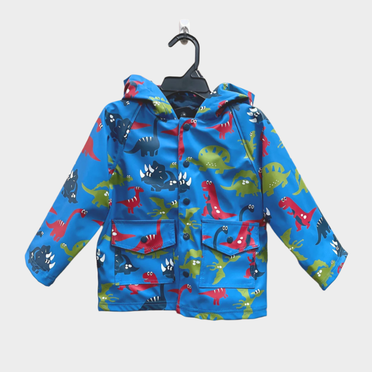 kids lined rain jacket with two front pockets