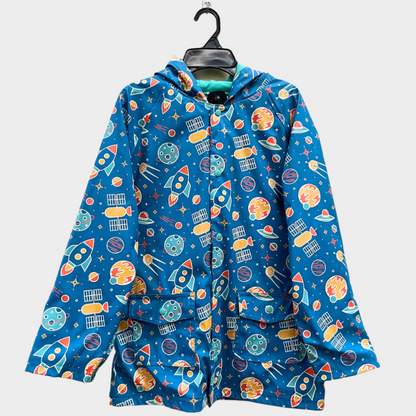 Oaki Kids Lined Waterproof Rain Jacket with Buttons