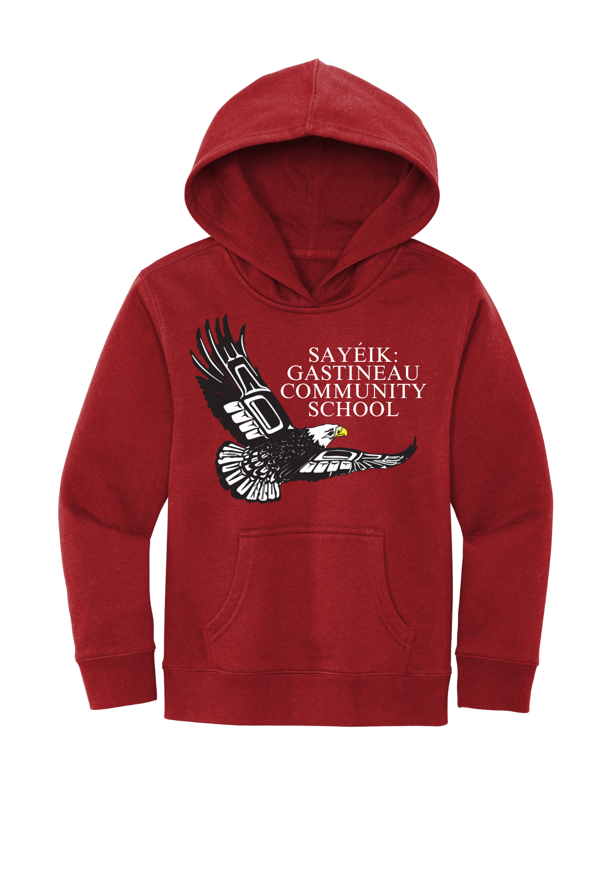 Sayeik Pullover Hoodie with Full Front Print