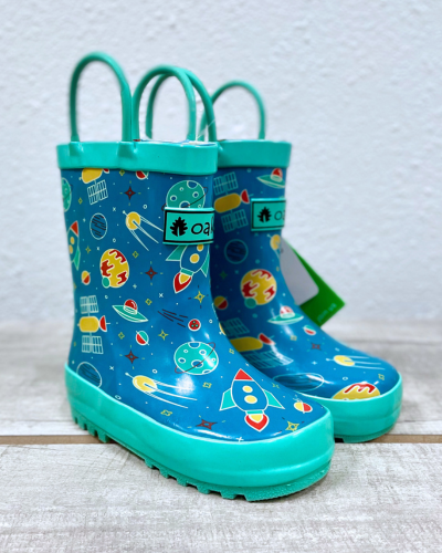 Outerspace - Kids Rubber Rain Boots