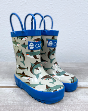 Shark Frenzy – Oaki Kids Rubber Rain Boots