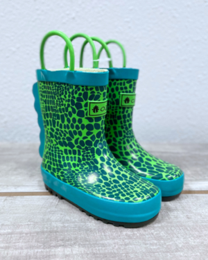 Scaley Monster - Oaki Kids Rubber Rain Boots